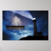 セオドアN.ベイル感動的引用文「克服」 ポスター (正面)