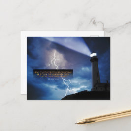 セオドアN.ベイル感動的引用文「克服」 ポストカード