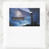 セオドアN.ベイル感動的引用文「克服」 長方形シール (バッグ)