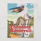 セオドアRooseveltパークヴィンテージ旅行ポスター ポストカード (正面)