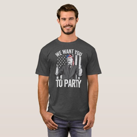 セオドアRoosevelt 7月の4thアメリカ合衆国 Tシャツ (正面フル)