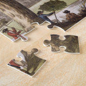 セオドライト(colouによって調査しているHumphrey Repton ジグソーパズル (側面)