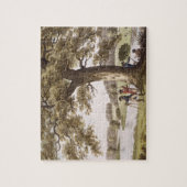 セオドライト(colouによって調査しているHumphrey Repton ジグソーパズル (縦)