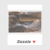 セオドール・ゲリコー – 荒れ狂う海に浮かぶ帆船 シール (シート)