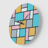 セオヴァンDoesburg -構成17 -モンドリアンの芸術 ラージ壁時計 (傾斜)