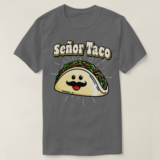 セオータコおもしろいかわいいメキシコ料理 Tシャツ (デザイン正面)