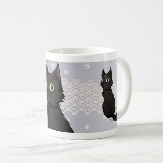 セオ猫のマグ コーヒーマグカップ (正面右)