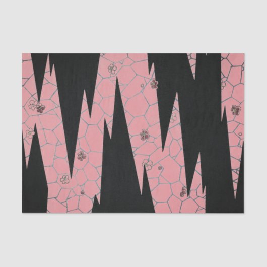 セカイ日本のウッドブロックプリントティッシュペーパー 薄葉紙 (正面)