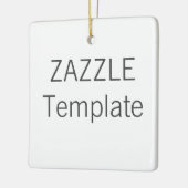 セカスタムラミックスクエアクリスマスツリーオーナメント セラミックオーナメント (左)