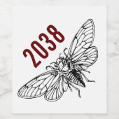 セカダス上昇 – 2038 ワインラベル (シングルラベル)