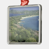 セカリブのントルシア、西インディ。ビュー メタルオーナメント (左)