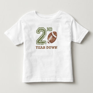 セカンドイヤーダウン アメリカンフットボール 誕生日ギフト トドラーTシャツ
