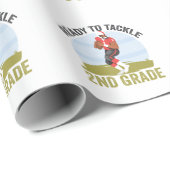 セカンドグレードのサッカーファンタジーラグビーに取り組む準備 ラッピングペーパー (ロールコーナー)