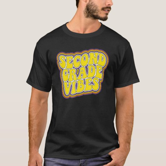 セカンドグレードビベスレトロ新学期ニュー2nd Gr Tシャツ (正面)