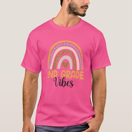 セカンドグレードレインボー先生新学期2nd Gr Tシャツ (正面)