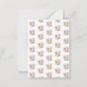 セカンドグレード先生ピンクノートブックコーヒー ノートカード (裏面)