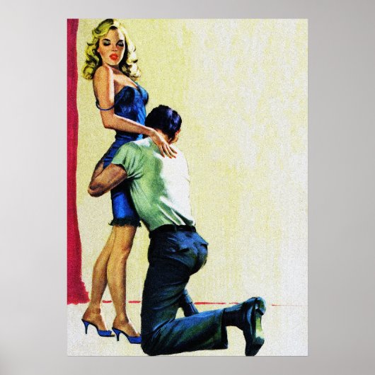 セカンドチャンスヴィンテージパルプマガジンカバーアート ポスター (正面)