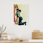 セカンドチャンスヴィンテージパルプマガジンカバーアート ポスター (キッチン)