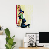 セカンドチャンスヴィンテージパルプマガジンカバーアート ポスター (ホームオフィス)