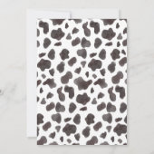 セカンドロデオのピンクのカウガール誕生日 招待状 (裏面)