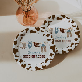 セカンドロデオウエスタンカウボーイ2nd誕生日紙プラット ペーパープレート