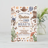 セカンドロデオカウボーイワイルドウェスト誕生日パーティー 招待状 (スタンド正面)