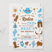 セカンドロデオカウボーイワイルドウェスト誕生日パーティー 招待状 (正面)