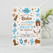 セカンドロデオカウボーイワイルドウェスト誕生日パーティー 招待状 (スタンド正面)