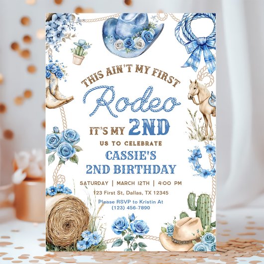 セカンドロデオカウボーイワイルドウェスト誕生日パーティー 招待状