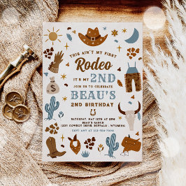 セカンドロデオカウボーイワイルドウェスト誕生日パーティー 招待状