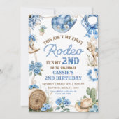 セカンドロデオカウボーイワイルドウェスト誕生日パーティー 招待状 (正面)