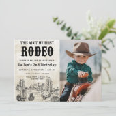 セカンドロデオ西カウボーイ第2バースデーフォト 招待状 (スタンド正面)