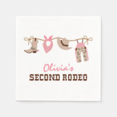 セカンドロデオ西カウボーイ2nd誕生日ナプキンス スタンダードカクテルナプキン (正面)