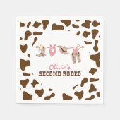 セカンドロデオ西カウボーイ2nd誕生日 スタンダードカクテルナプキン (正面)