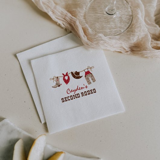 セカンドロデオ西カウボーイ2nd誕生日 スタンダードカクテルナプキン