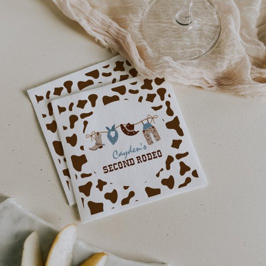 セカンドロデオ西カウボーイ2nd誕生日 スタンダードカクテルナプキン