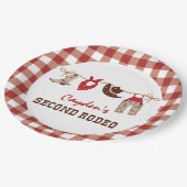 セカンドロデオ西カウボーイ2nd誕生日 ペーパープレート (アングル)