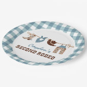 セカンドロデオ西カウボーイ2nd誕生日 ペーパープレート (アングル)