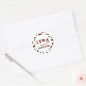 セカンドロデオ西カウボーイ2nd誕生日 ラウンドシール (封筒)