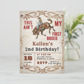 セカンドロデオ西カウボーイ2nd誕生日 招待状 (スタンド正面)