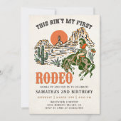 セカンドロデオ西カウボーイ2nd誕生日 招待状 (正面)