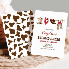セカンドロデオ西カウボーイ2nd誕生日 招待状