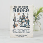 セカンドロデオ西カウボーイ2nd誕生日 招待状 (スタンド正面)
