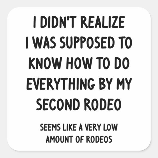 セカンドロデオ スクエアシール (正面)