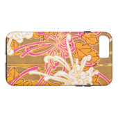 セガイのアールデコピンクと白い花 Case-Mate iPhoneケース (裏面(横))