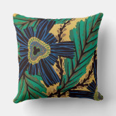 セガイズアールデコブルーフラワー クッション (裏面)