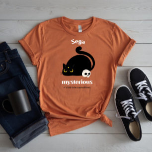 セガ ミステリアス ブラックキャット & ドクロ Tシャツ