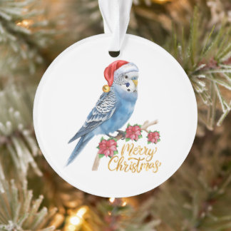 セキセイインコのクリスマス オーナメント