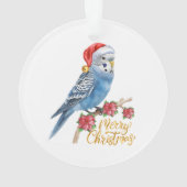セキセイインコのクリスマス オーナメント (裏面)