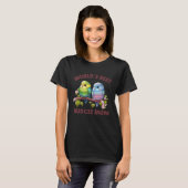 セキセイインコの母 インコ 鳥 35 Tシャツ (正面フル)